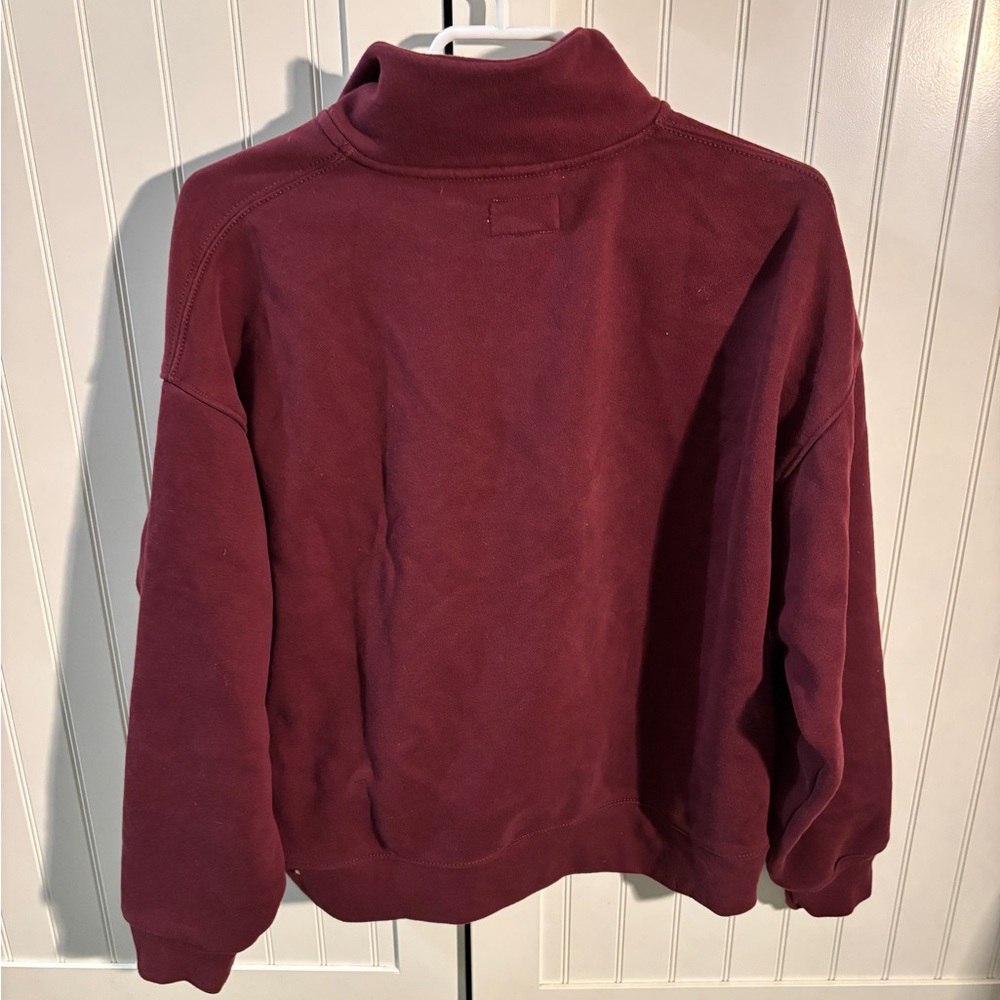American Eagle Everyday Luxe Quarter Zip Sweater - Picture 5 of 5